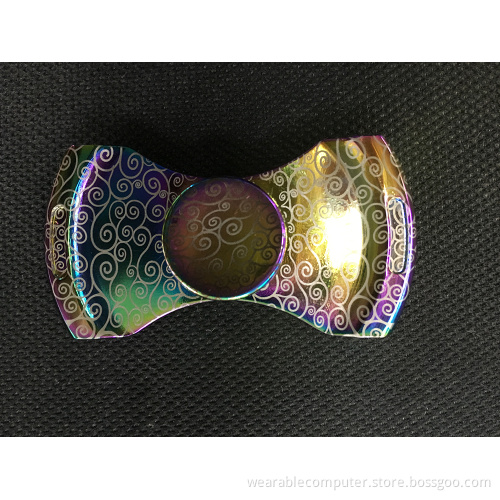 Factory direct sale rainbow fidget spinner metal hand spinner EDC anti stress 360 finger spinner gyro toy